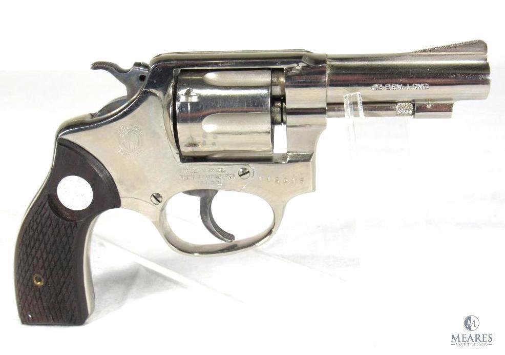 Rossi Model 20 Nickel Plated .32 S&W Long, Double Action Revolver (03669)