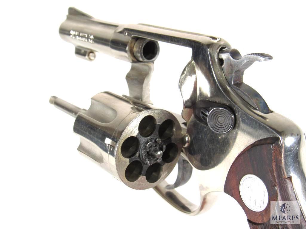 Rossi Model 20 Nickel Plated .32 S&W Long, Double Action Revolver (03669)
