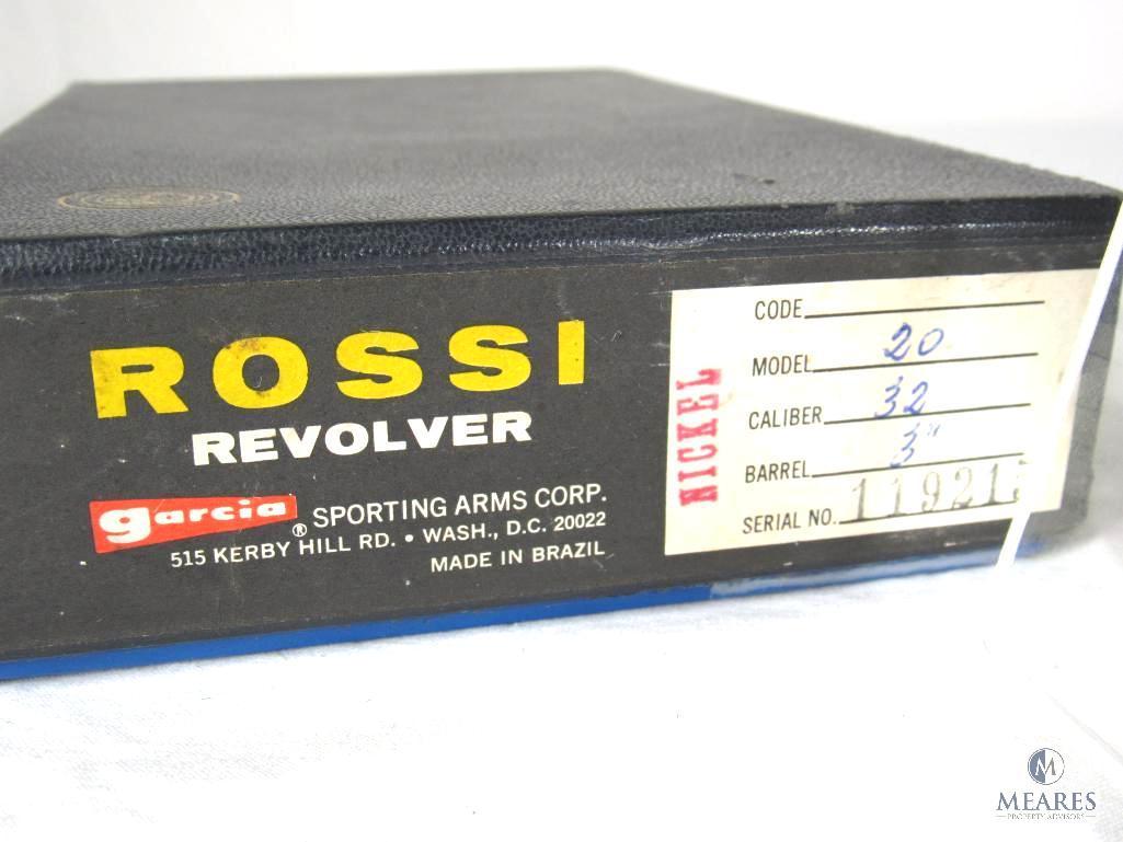 Rossi Model 20 Nickel Plated .32 S&W Long, Double Action Revolver (03669)