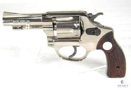Rossi Model 20 Nickel Plated .32 S&W Long, Double Action Revolver (03669)