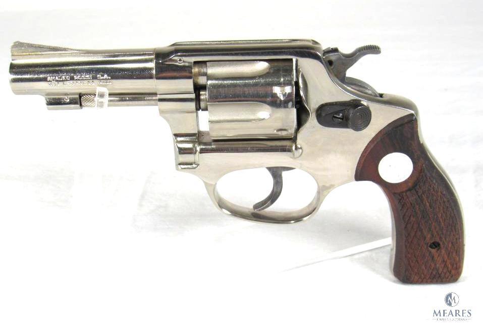 Rossi Model 20 Nickel Plated .32 S&W Long, Double Action Revolver (03669)