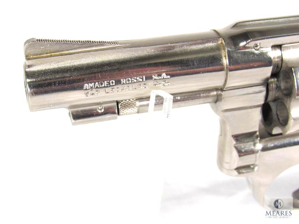 Rossi Model 20 Nickel Plated .32 S&W Long, Double Action Revolver (03669)