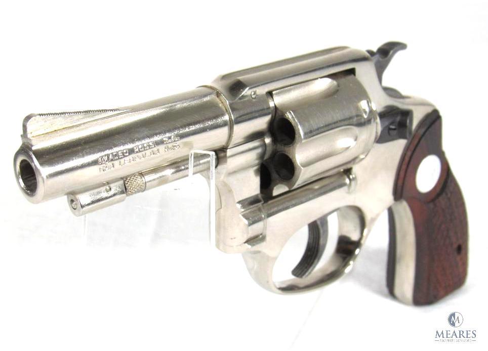 Rossi Model 20 Nickel Plated .32 S&W Long, Double Action Revolver (03669)