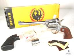 Ruger KNR-6 Single Six .22 LR & Magnum Combo Stainless Steel Revolver (4084)