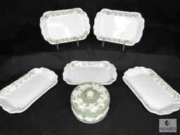 Lot of 5 Lamberton Scammell China Dishes With 1 Porcelain Dish With Lid