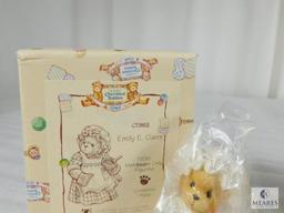 Lot of 3 Cherished Teddies Club Figurines and New Wedding Album In Box