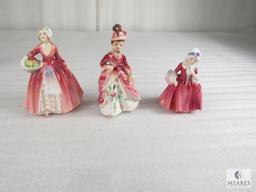 Lot of 10 Porcelain Victorian Lady Figurines Includes Royal Dutton Pieces