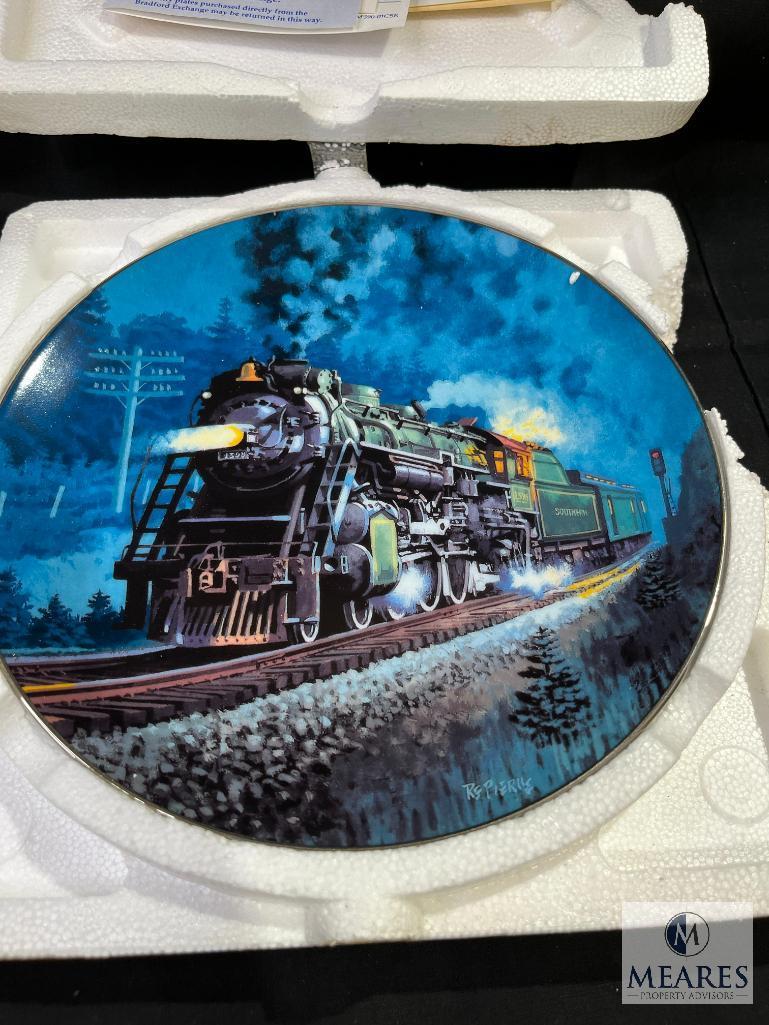 The Hamilton Collection/Bradford Exchange Train Collector Plates Lot of 8