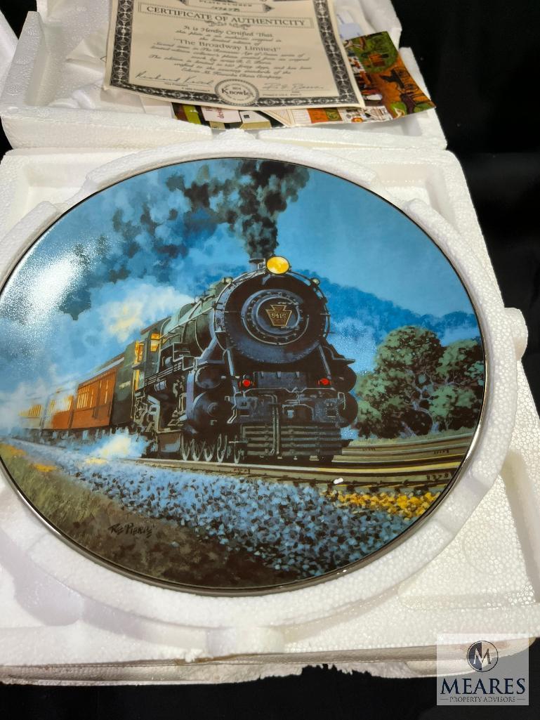 The Hamilton Collection/Bradford Exchange Train Collector Plates Lot of 8