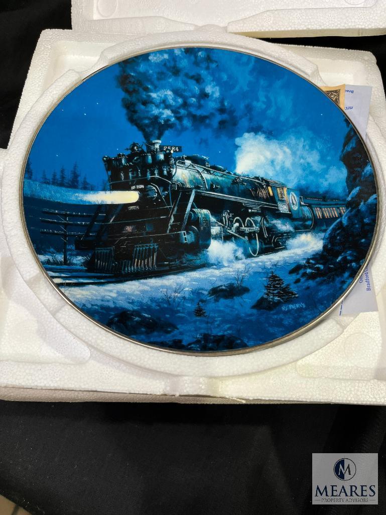 The Hamilton Collection/Bradford Exchange Train Collector Plates Lot of 8