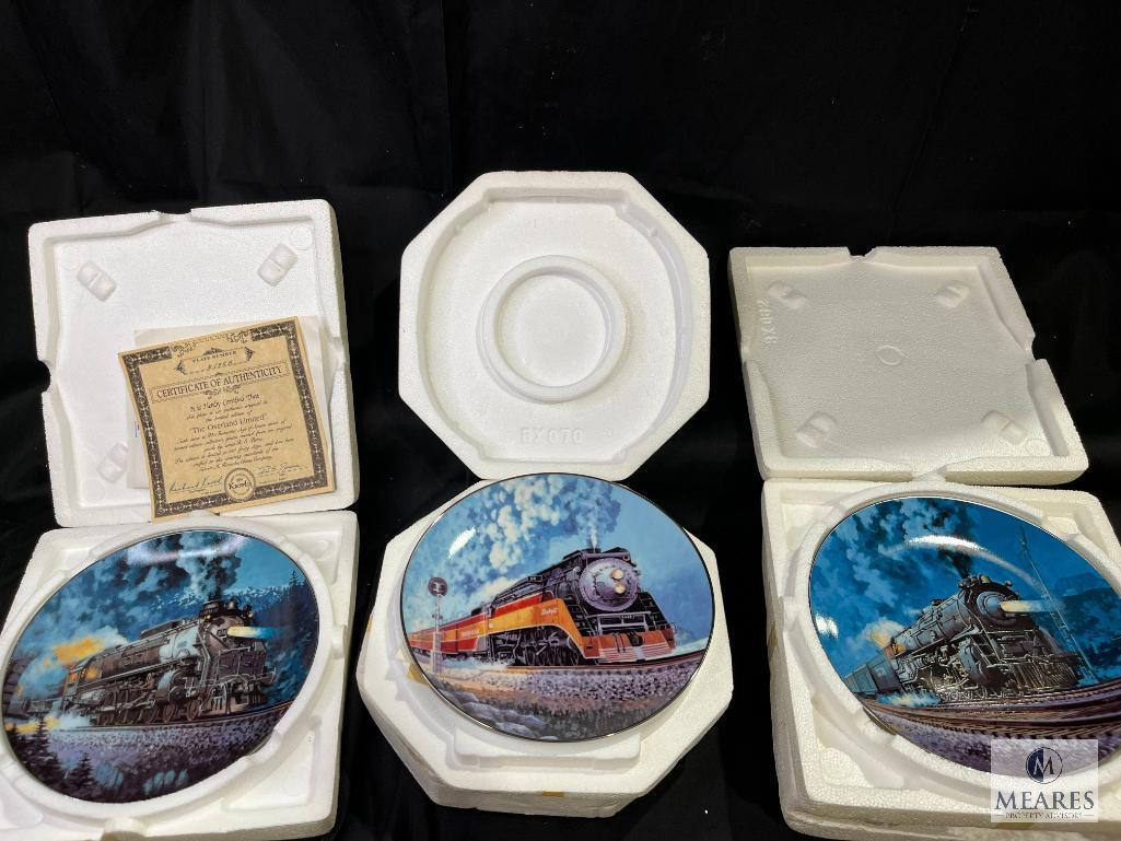 The Hamilton Collection/Bradford Exchange Train Collector Plates Lot of 8