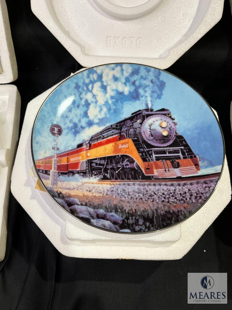 The Hamilton Collection/Bradford Exchange Train Collector Plates Lot of 8