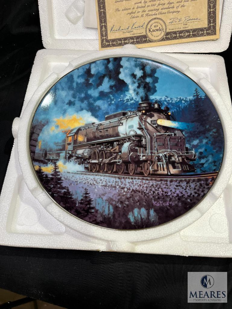 The Hamilton Collection/Bradford Exchange Train Collector Plates Lot of 8