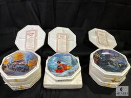 The Hamilton Collection/Bradford Exchange Train Collector Plates Lot of 8