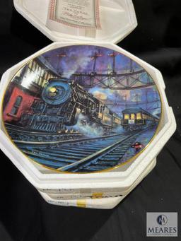 The Hamilton Collection/Bradford Exchange Train Collector Plates Lot of 8