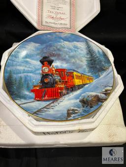 The Hamilton Collection/Bradford Exchange Train Collector Plates Lot of 8