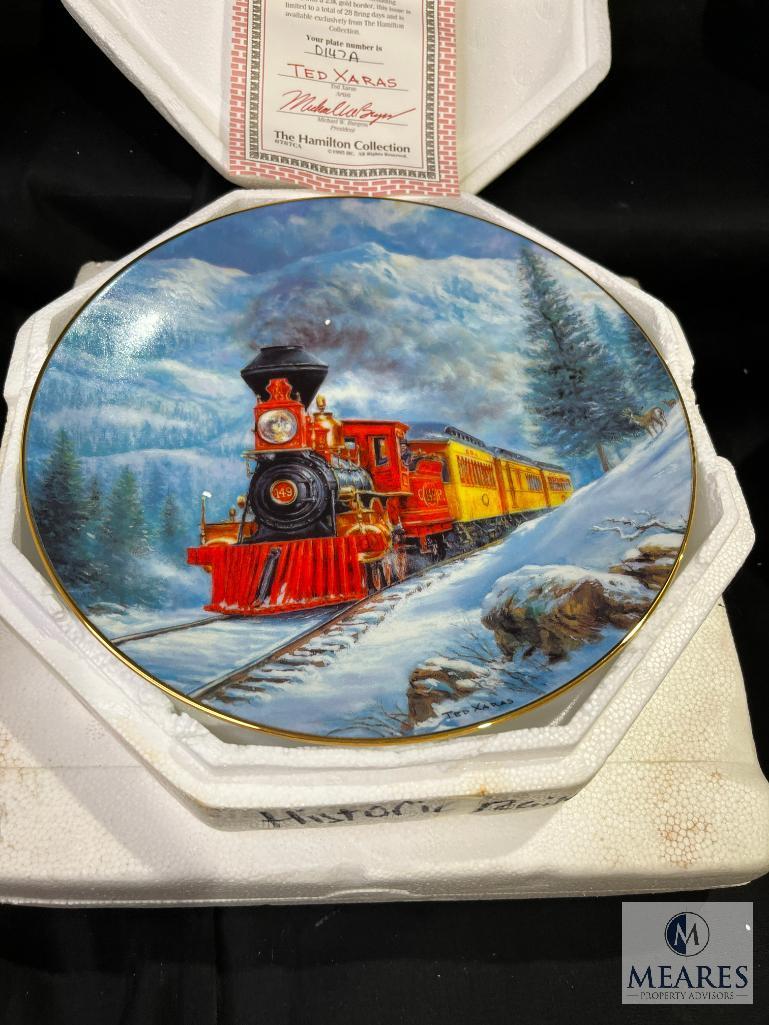 The Hamilton Collection/Bradford Exchange Train Collector Plates Lot of 8