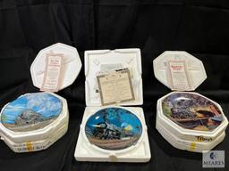 The Hamilton Collection/Bradford Exchange Train Collector Plates Lot of 8