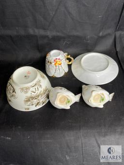 Assorted Lot of Decorative Teaware Multiple Makers
