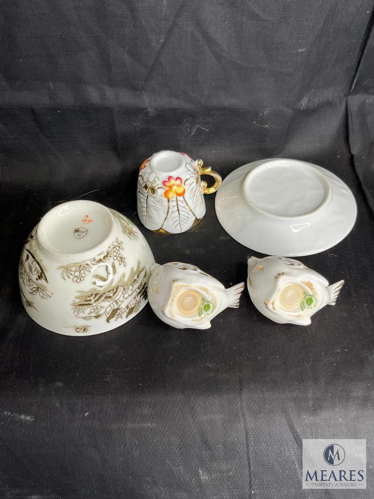 Assorted Lot of Decorative Teaware Multiple Makers