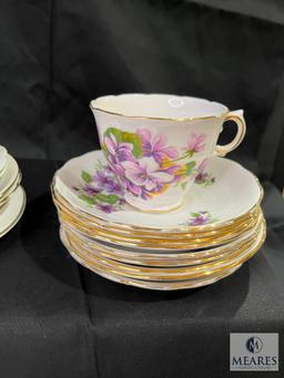 Ridgeway Potteries China Set Made in England, Approximately 36 pieces