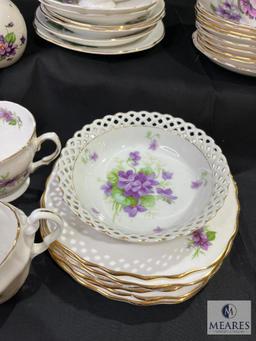 Ridgeway Potteries China Set Made in England, Approximately 36 pieces