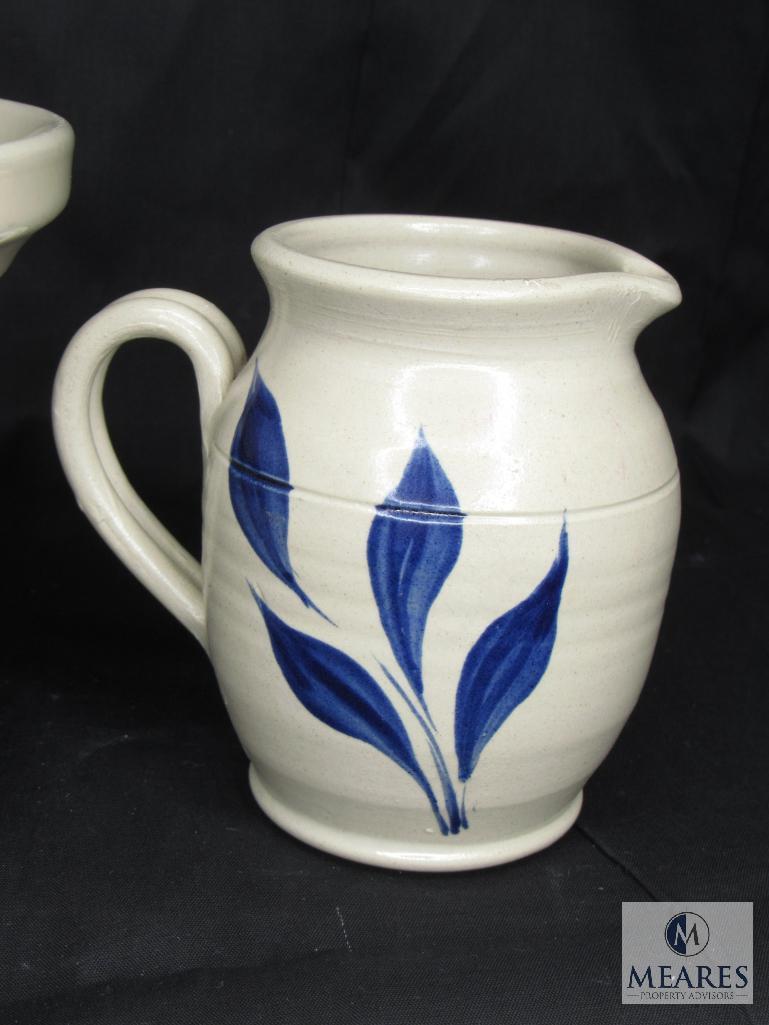 Roseville Friendship Mixing Bowl With Williamson's Pottery Small Pitcher