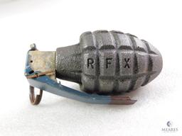 Inert De-Milled Pineapple Type Hand Grenade