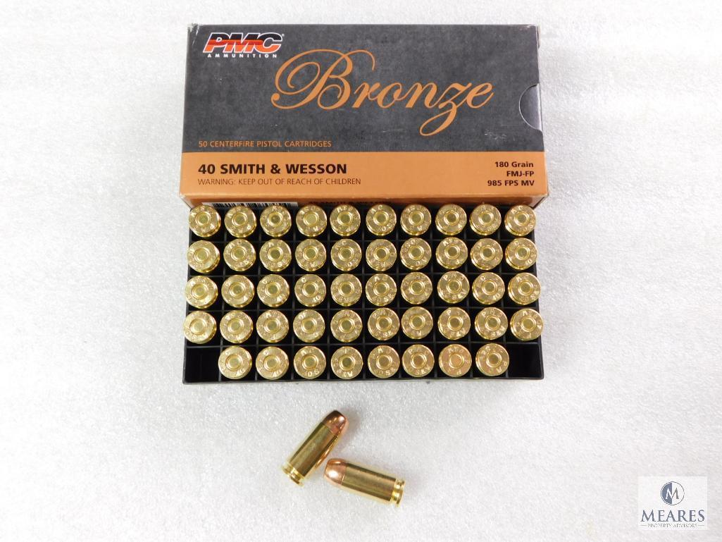 50 Rounds PMC .40 S&W Ammo. 180 Grain FMJ