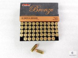 50 Rounds PMC .40 S&W Ammo. 180 Grain FMJ