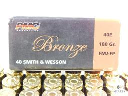 50 Rounds PMC .40 S&W Ammo. 180 Grain FMJ