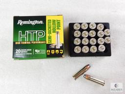 20 Rounds Remington HTP .38 Special Ammo. +P 110 Grain Semi Jacketed Hollow Point
