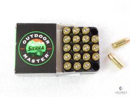 20 Rounds Sierra 9mm Ammo. 115 Grain Jacketed Hollow Point