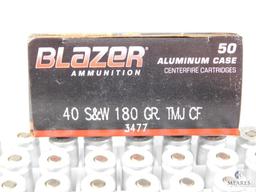 50 Rounds CCi Blazer .40 S&W Ammo. 180 Grain TMJ