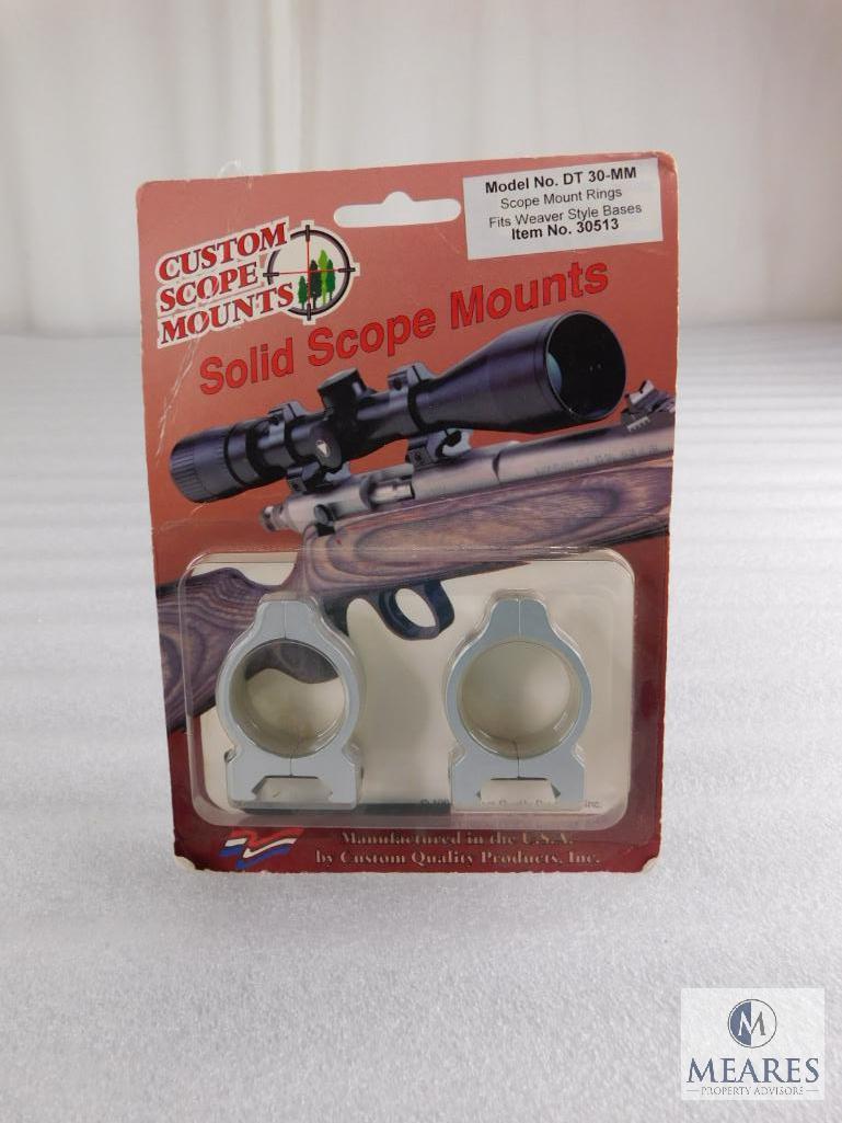 Custom Scope Mount 30mm Rings for Weaver Style Bases