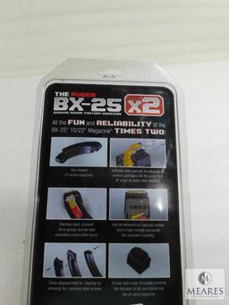 Ruger BX-25 x2 Two Coupled 25 Round Magazines for Ruger 10-22 Rifles