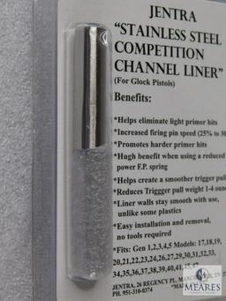 New Jentra Stainless Steel Competition Channel Liner for Glock Pistols