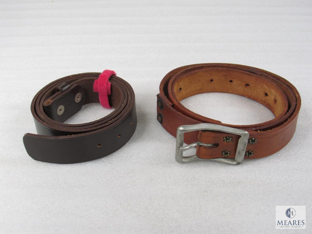 Two Leather Belts