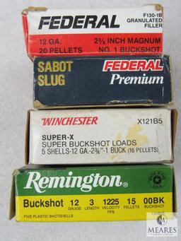 Mixed Lot of 12 Gauge Buckshot and Slugs. Loaded Ammo