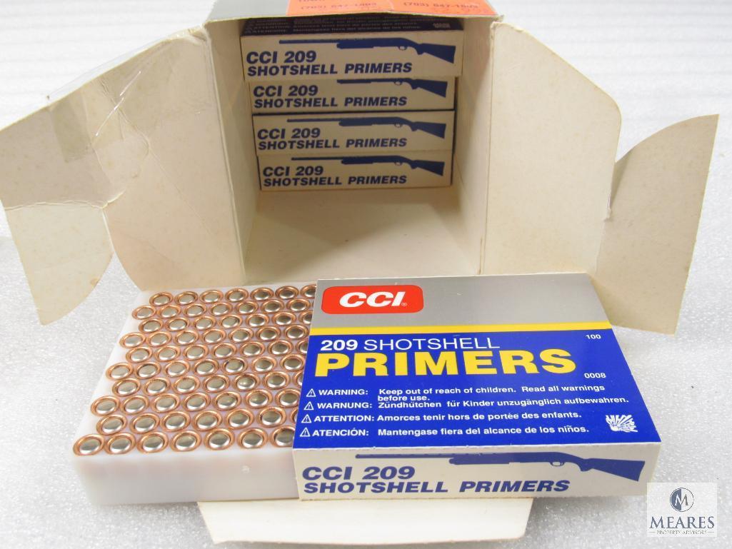 CCI 209 Shotshell Primers. Five Boxes of 100 Each