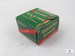 Vintage Box of Remington Kleanbore .22 BB Caps Ammo