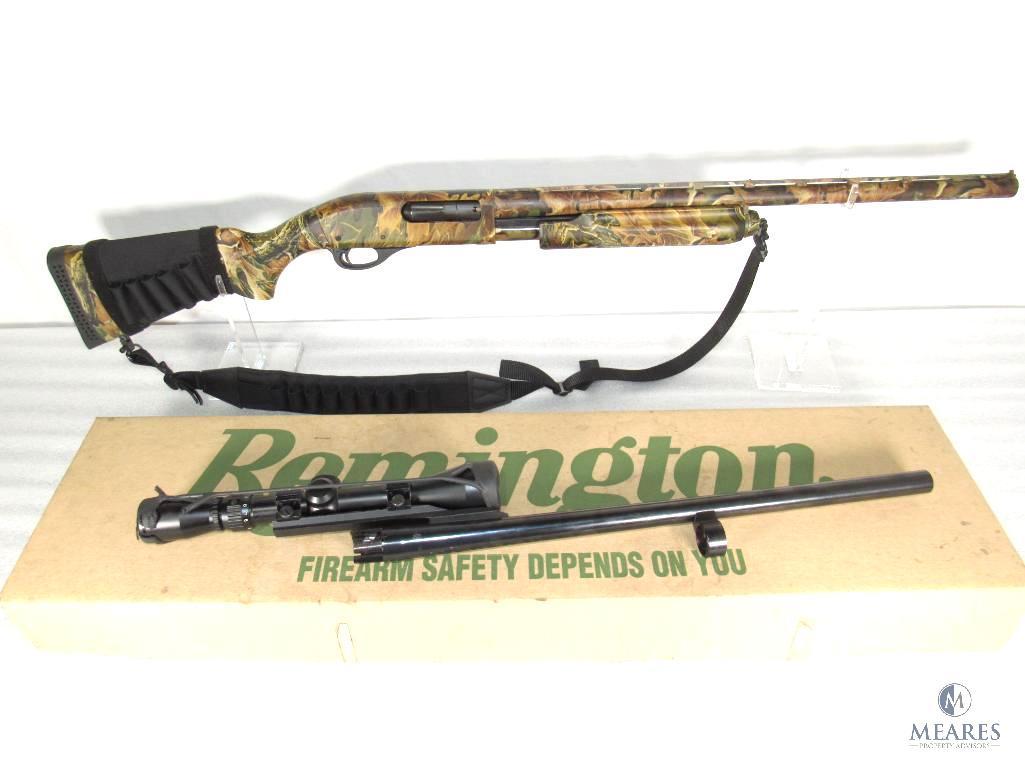 Remington 870 Express Super Magnum 12Ga. Pump Action Shotgun W/ Extra Barrel and Scope