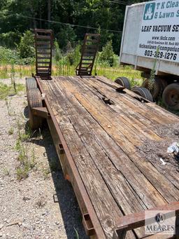 8 x 16 Dual-Axle Equipment Trailer with Ramps - NO TITLE