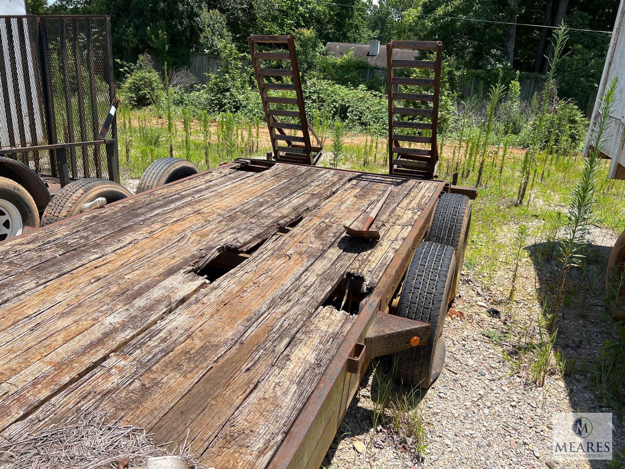 8 x 16 Dual-Axle Equipment Trailer with Ramps - NO TITLE