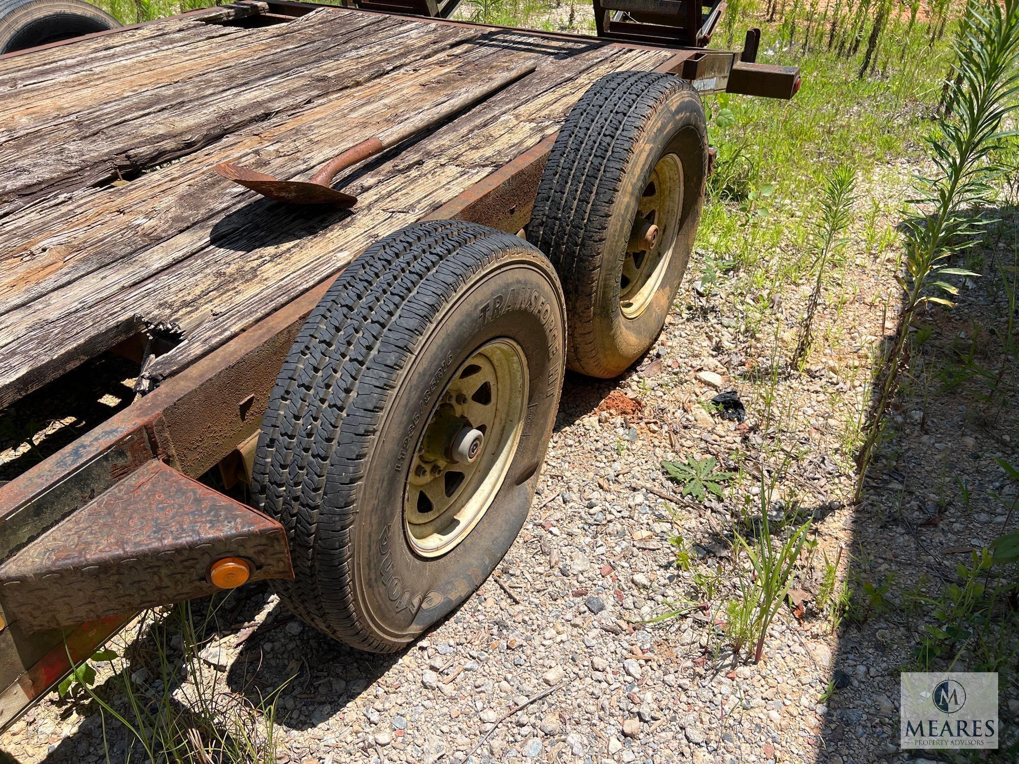8 x 16 Dual-Axle Equipment Trailer with Ramps - NO TITLE