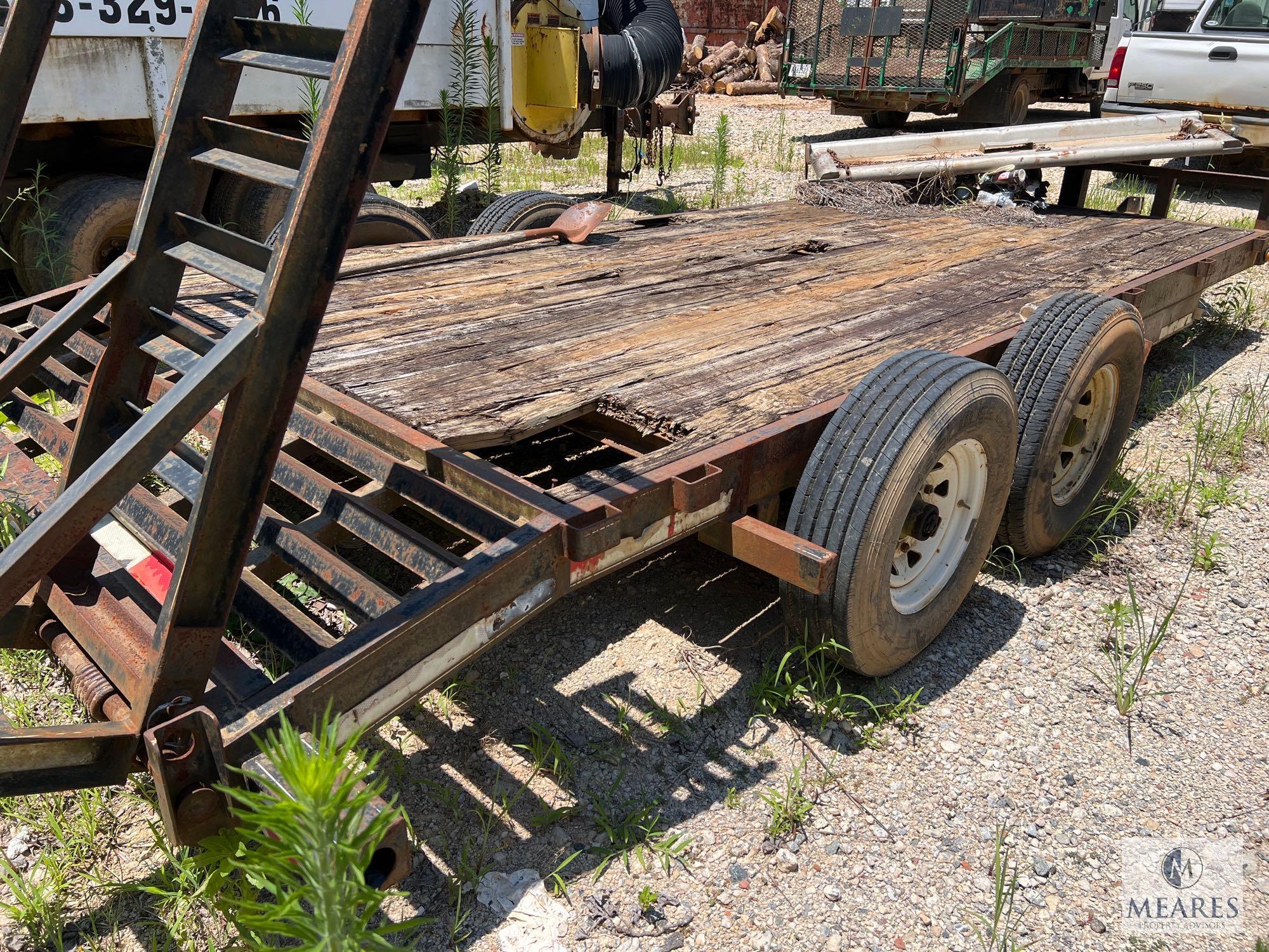 8 x 16 Dual-Axle Equipment Trailer with Ramps - NO TITLE