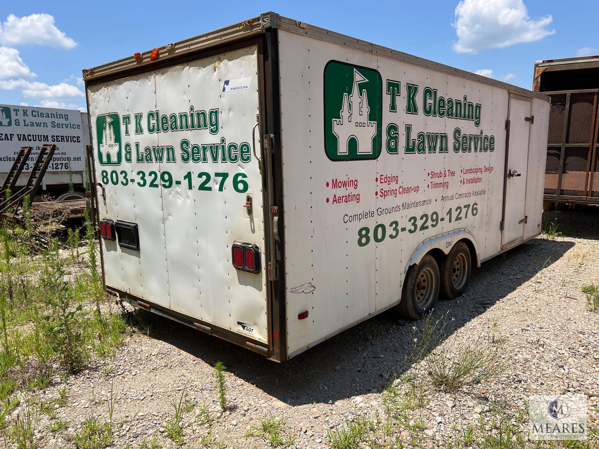 8 x 20 Box Trailer with Ramp Door - NO TITLE