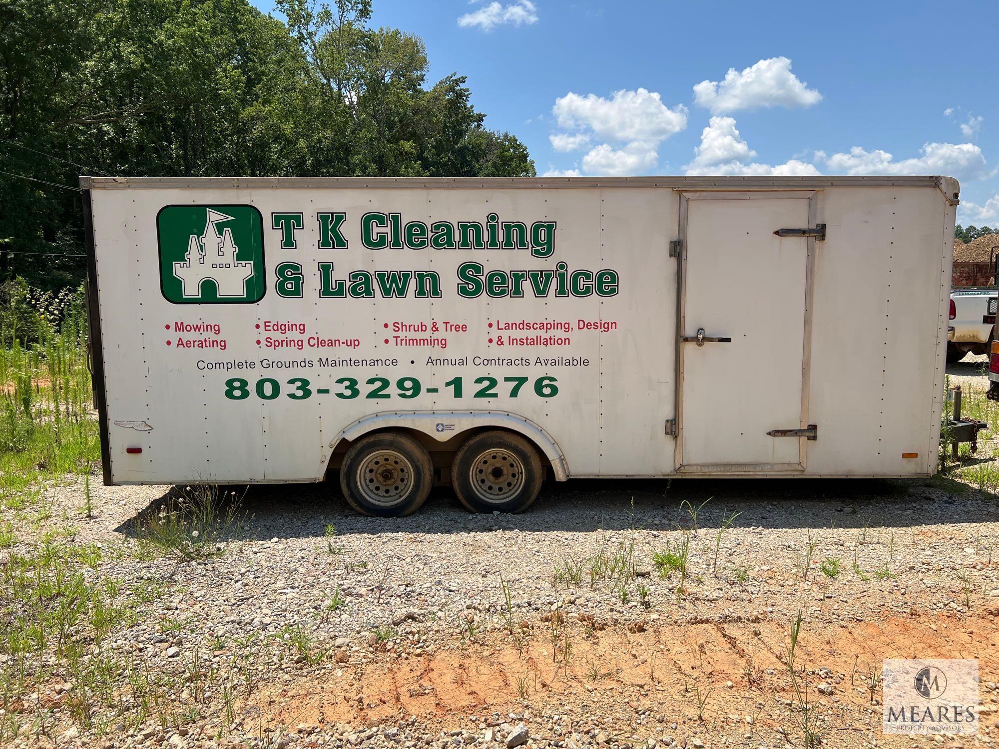 8 x 20 Box Trailer with Ramp Door - NO TITLE
