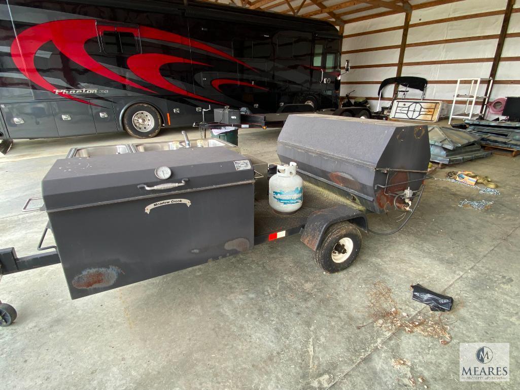 Meadow Creek Custom Barbeque trailer w/ sink
