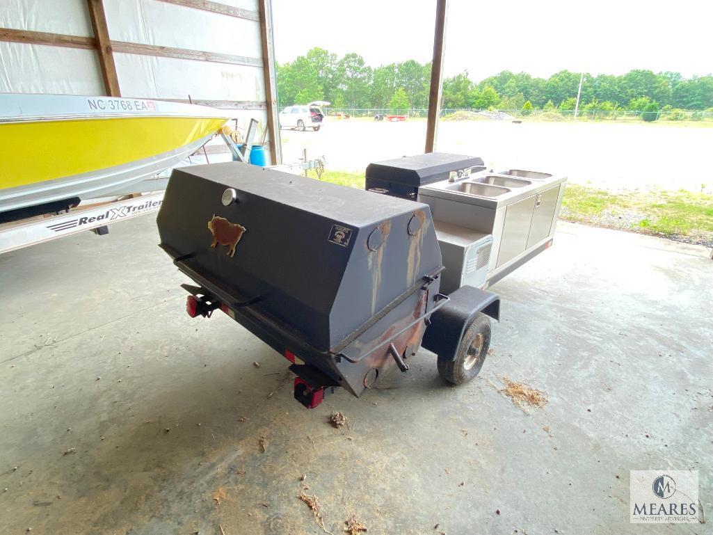 Meadow Creek Custom Barbeque trailer w/ sink